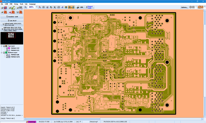 PhCNC LSSE PCB copper and isolation result