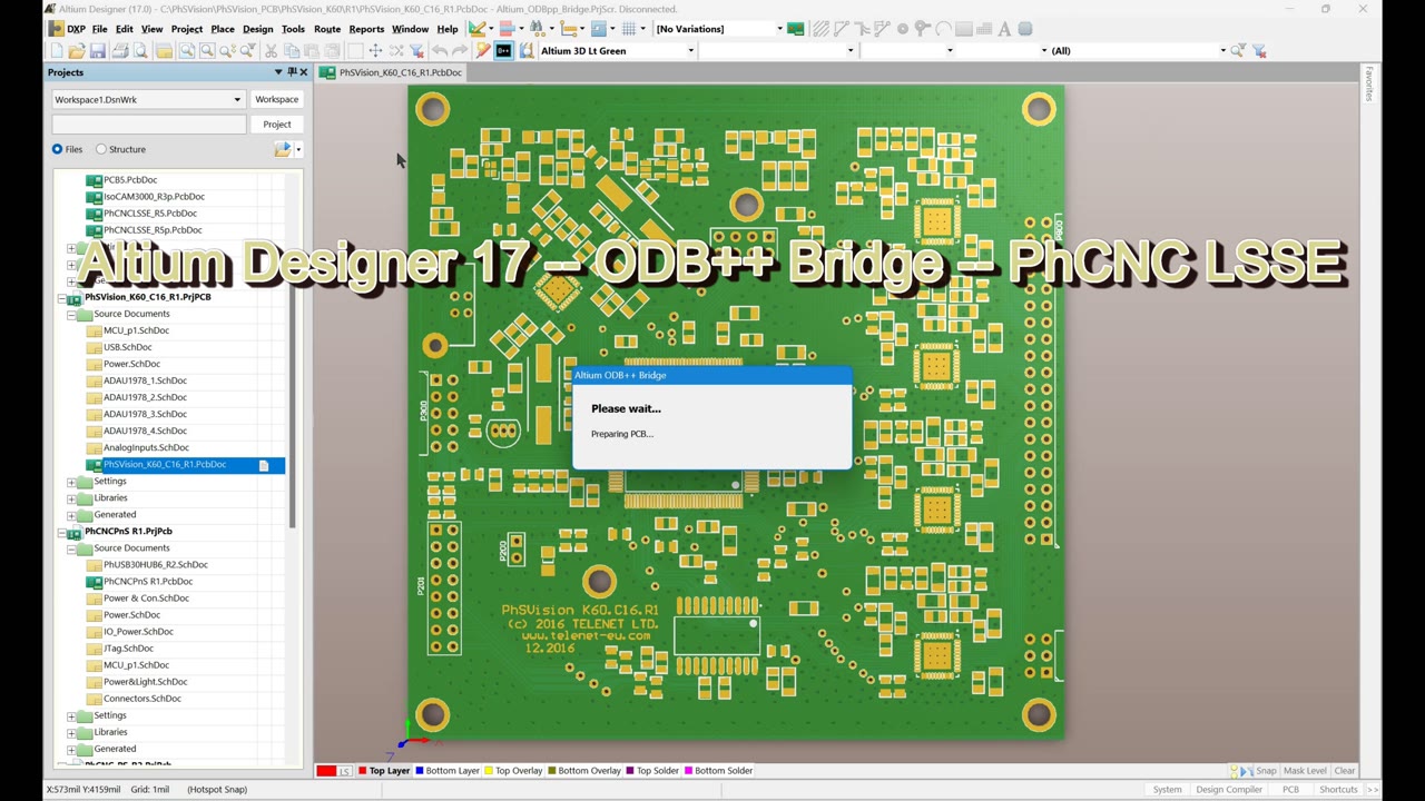 Altium Designer - ODB++ Bridge - PhCNC LSSE preview