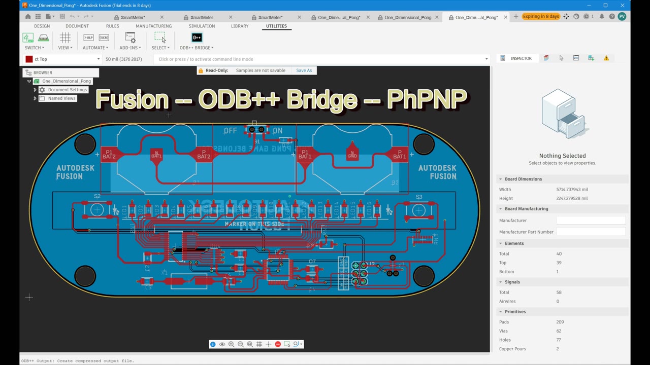 Autodesk Fusion - ODB++ Bridge - PhPNP preview