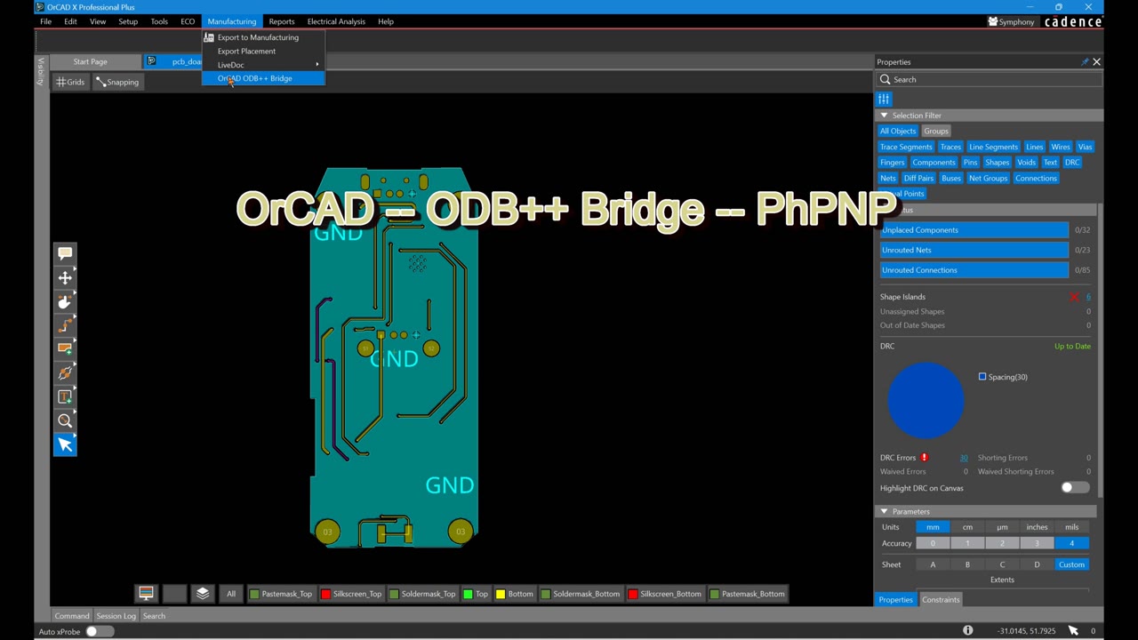 OrCAD X - ODB++ Bridge - PhPNP preview